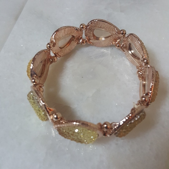 Copper & Lemon Gumdrop Druzy Bracelet - Picture 5 of 7